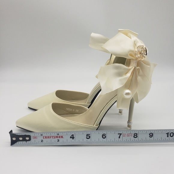720- Women's Stiletto Heels Shoes Size EU 38 7.5 US - Picture 8 of 10